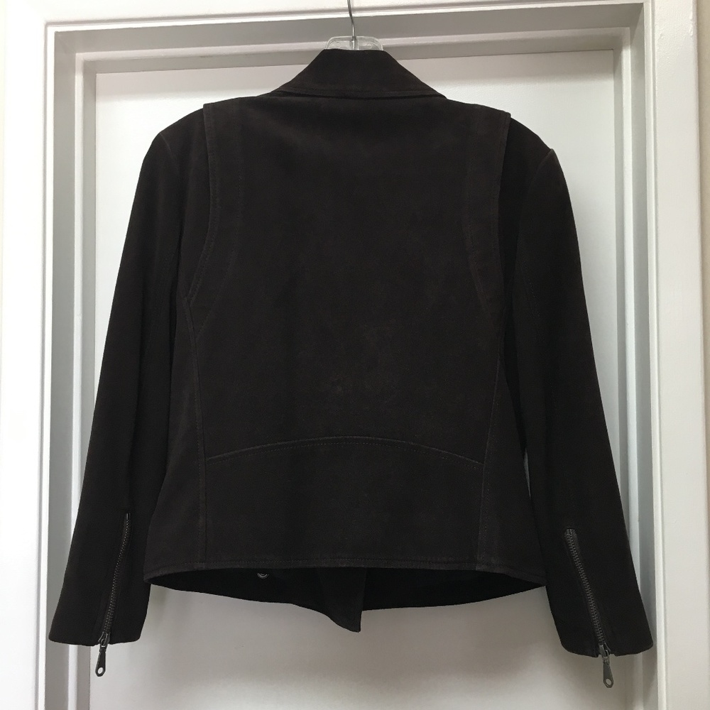 REBECCA MINKOFF SOFT Goatskin Leather Biker Moto Jacket - Picture 7 of 10